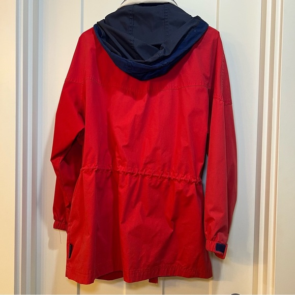 Pacific Trail Red Blue Jacket Coat Jacket Women Size Medium Full Zip Hood - Picture 10 of 13
